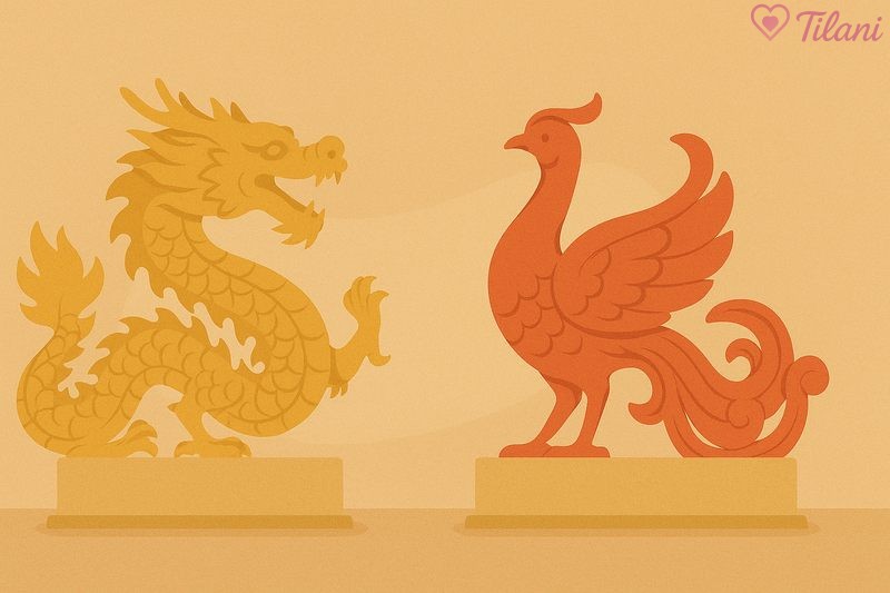 Nếu bạn theo đuổi phong thủy, quà cưới nên tặng gì mang ý nghĩa hòa hợp? Tượng rồng phượng là lựa chọn lý tưởng.