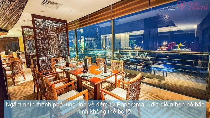 Ngắm nhìn thành phố lung linh về đêm từ Panorama – địa điểm hẹn hò bắc ninh không thể bỏ lỡ.