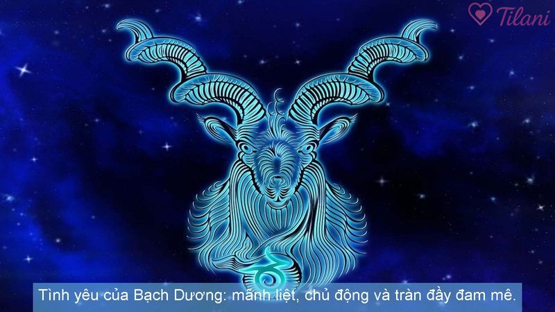 Tình yêu của Bạch Dương: mãnh liệt, chủ động và tràn đầy đam mê.